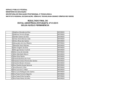 Resultado Final - Instituto Federal Goiano