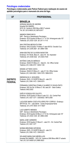 distrito federal - Pagina de Policia