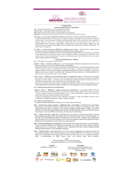 Confira a Programa&ccedil;&atilde;o do evento - Goethe