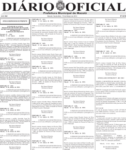 DOM-150313 - Prefeitura de Macei&oacute;