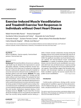 Exercise-Induced Muscle Vasodilatation and Treadmill