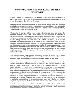 2 - a aten&ccedil;&atilde;o b&aacute;sica em belo horizonte
