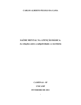 Sa&uacute;de Mental na Aten&ccedil;&atilde;o B&aacute;sica - FCM