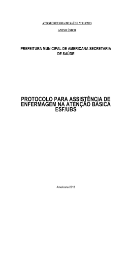 Protocolo de Enfermagem - Portal