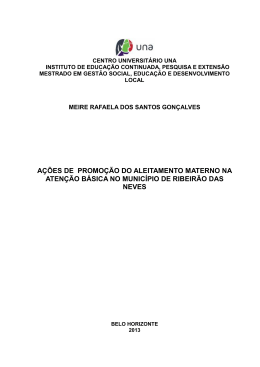a&ccedil;&otilde;es de promo&ccedil;&atilde;o do aleitamento materno na aten&ccedil;&atilde;o b&aacute;sica no