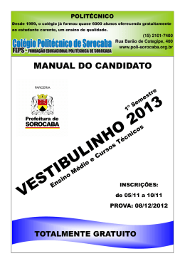 2 - Col&eacute;gio Polit&eacute;cnico de Sorocaba