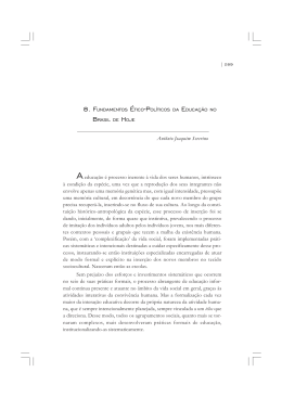 Fundamentos &eacute;tico-pol&iacute;ticos da Educa&ccedil;&atilde;o no Brasil de hoje