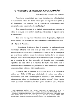 Tipos de Pesquisa