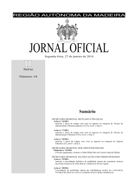 JORNAL OFICIAL - Governo Regional da Madeira