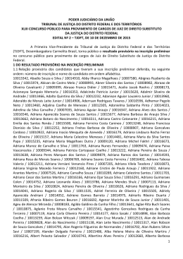 Resultado provis&oacute;rio na inscri&ccedil;&atilde;o preliminar