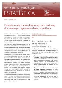 Estat&iacute;sticas sobre ativos financeiros internacionais dos bancos