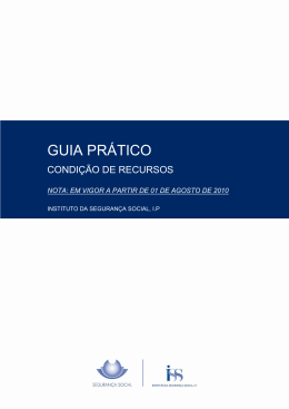 Guia Prático – Condição de Recursos