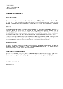 Demonstra&ccedil;&atilde;o Financeira 2013