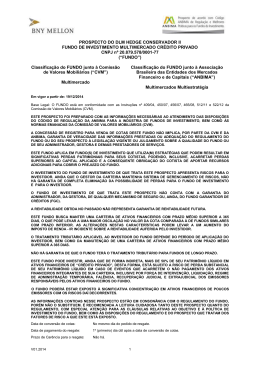 PROSPECTO DO DLM HEDGE CONSERVADOR II FUNDO DE