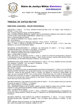 Di&aacute;rio da Justi&ccedil;a Militar Eletr&ocirc;nico