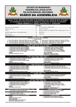 Di&aacute;rio n&ordm; 010 04/02/2014 - Assembleia Legislativa do Estado do