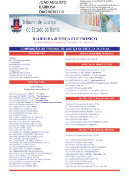 DJE ADM 501.pmd - Tribunal de Justi&ccedil;a do Estado da Bahia
