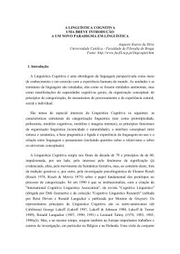 A LINGU&Iacute;STICA COGNITIVA