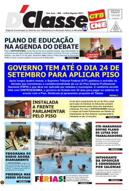 GOVERNO TEM AT&Eacute; O DIA 24 DE SETEMBRO PARA APLICAR PISO