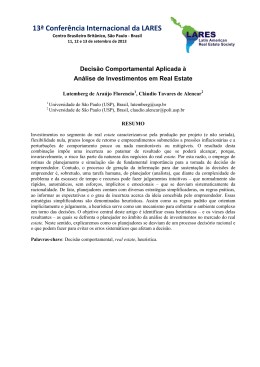 Decis&atilde;o Comportamental Aplicada &agrave; An&aacute;lise de