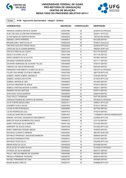 universidade federal de goiás pró-reitoria de graduação