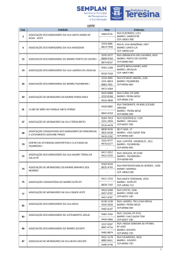Leste - SEMPLAN