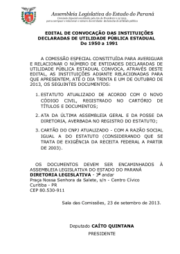 Acesse aqui a lista das entidades