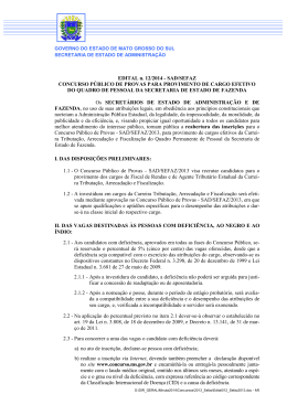 Edital n. 12/2014 - Reabertura das inscri&ccedil;&otilde;es