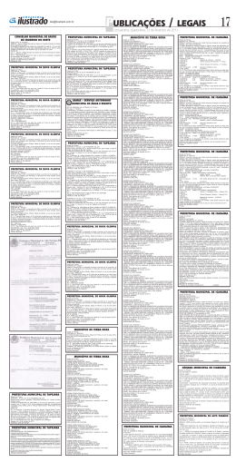 PUBLICA&Ccedil;&Otilde;ES / LEGAIS