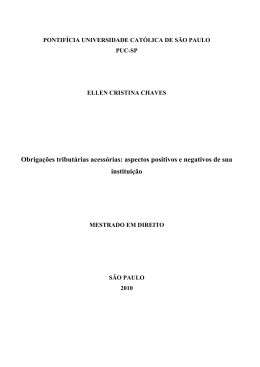 Obrigações tributárias acessórias: aspectos