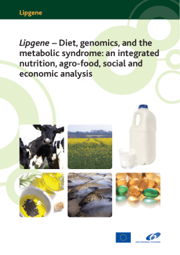 Lipgene – Diet, genomics, and the metabolic syndrome
