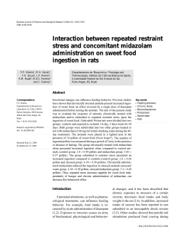 Interaction between repeated restraint stress and concomitant