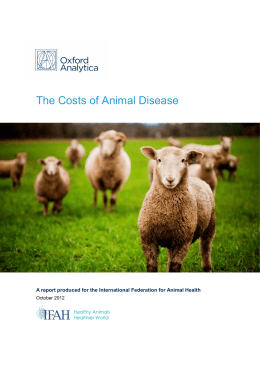 Costs of Animal Disease 2012