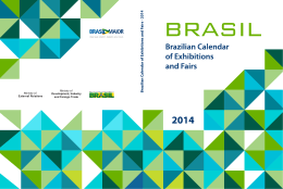 Brazilian Calendar of Exhibitions and Fairs 2014
