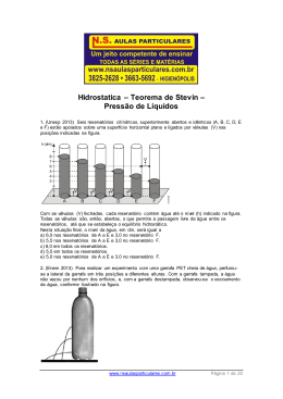 Press&atilde;o de L&iacute;quidos - NS Aulas Particulares