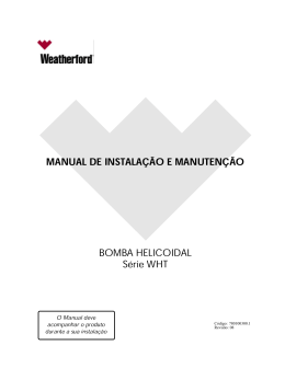 Manual S&eacute;rie WHT