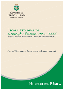 Hidráulica básica - Escolas Estaduais de Educação Profissional no