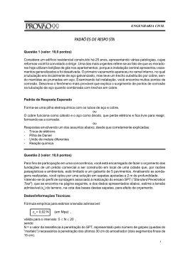 PADRÕES DE RESPOSTA - Divisão de Engenharia Civil do ITA