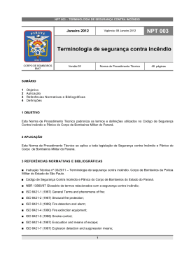 NPT 003-11 - Terminologia de Seguranca Contra Incendio - Crea-PR