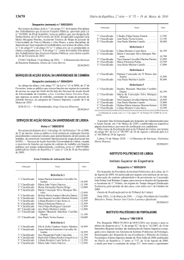 Di&aacute;rio da Rep&uacute;blica, 2.&ordf; s&eacute;rie &mdash; N.&ordm; 55 &mdash; 19 de Mar&ccedil;o de 2010