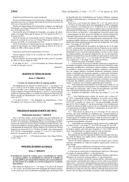 Di&aacute;rio da Rep&uacute;blica - Junta de Freguesia do B&aacute;rrio