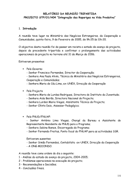 STP/O1/H04 “Integração das Raparigas na Vida Produtiva