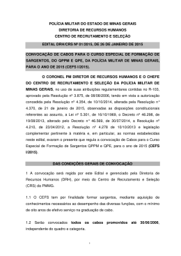 edital drh/crs n&ordm; 01/2015, de 26 de janeiro de 2015