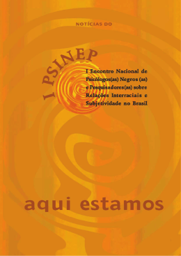 aqui estamos - anpsinep - Conselho Federal de Psicologia