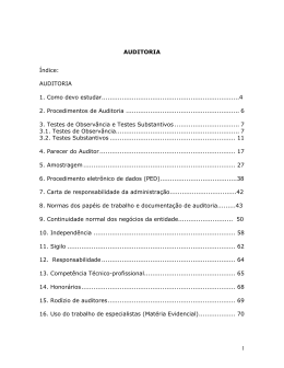 1 AUDITORIA &Iacute;ndice - Oliveira & Carvalho