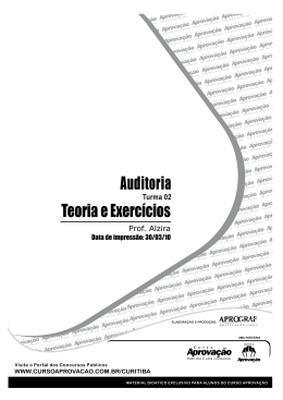 Teoria e Exercícios Auditoria