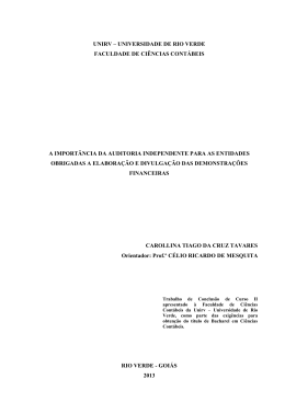 Trabalho Completo - Universidade de Rio Verde