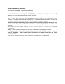 PR&Ecirc;MIO LAN&Ccedil;AMENTOS FIMEC 2015 CRIT&Eacute;RIOS DE