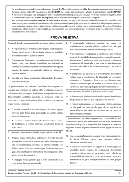 PROVA OBJETIVA