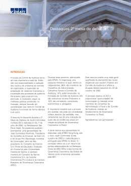 Destaques 2&ordf; mesa de debates